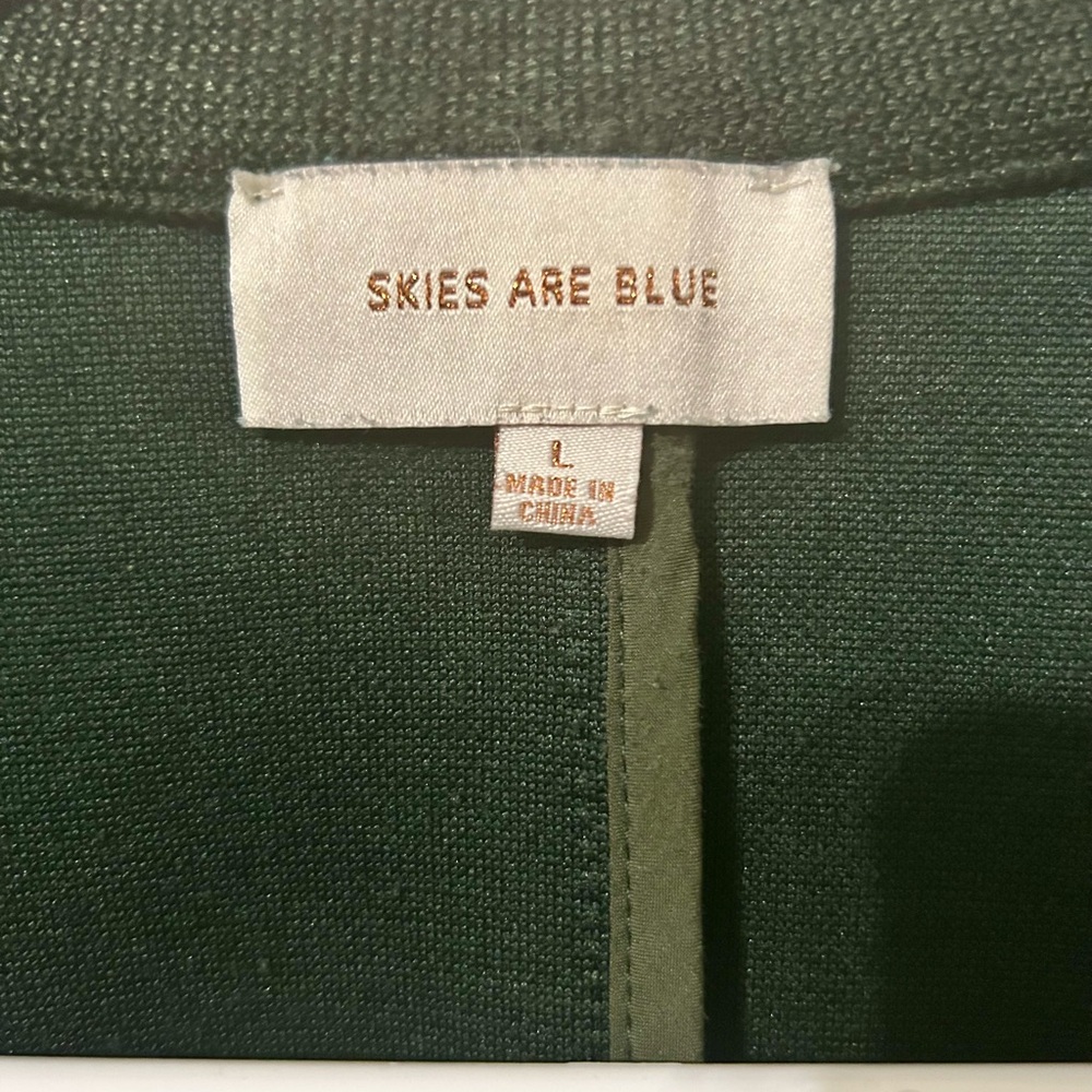 Olive Green Blazer Jacket - Picture 4 of 5